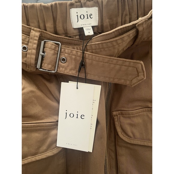 Joie Vintage Gold Farlan Skirt Size 4 NWT Utility Cargo Pockets - Picture 7 of 8
